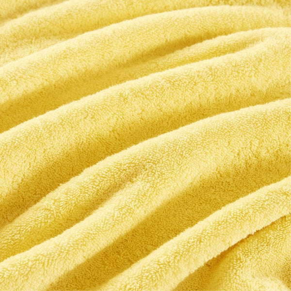 English Elm 8-Piece 800 GSM Long-Staple Cotton Towel Set Plush Absorbent Antimicrobial Bath Linen Marigold Yellow B035P600839