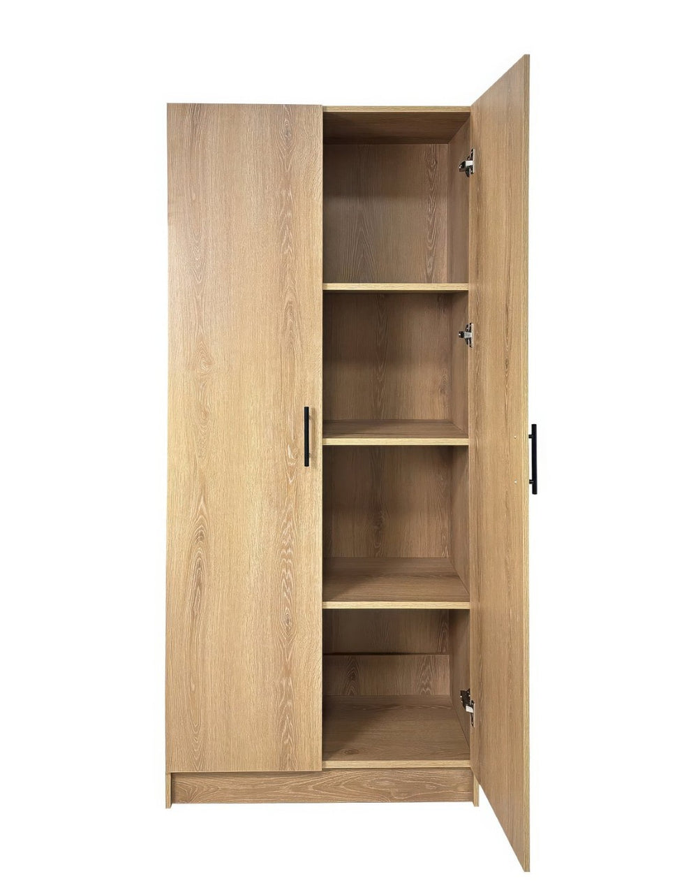 English Elm Modex Tall Melamine Storage Cabinet with Soft Close Doors and Adjustable Shelves B040P474698