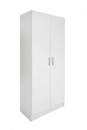 English Elm Modex Slim Vertical Melamine Tower Cabinet with Adjustable Shelves for Garage or Office B040P474699