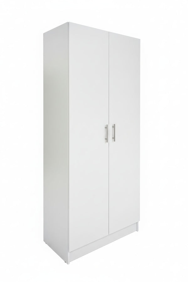 English Elm Modex Slim Vertical Melamine Tower Cabinet with Adjustable Shelves for Garage or Office B040P474699