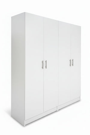 English Elm Modex Slim White Melamine Soft Close Cabinet Set for Garage Office or Pantry B040S00167
