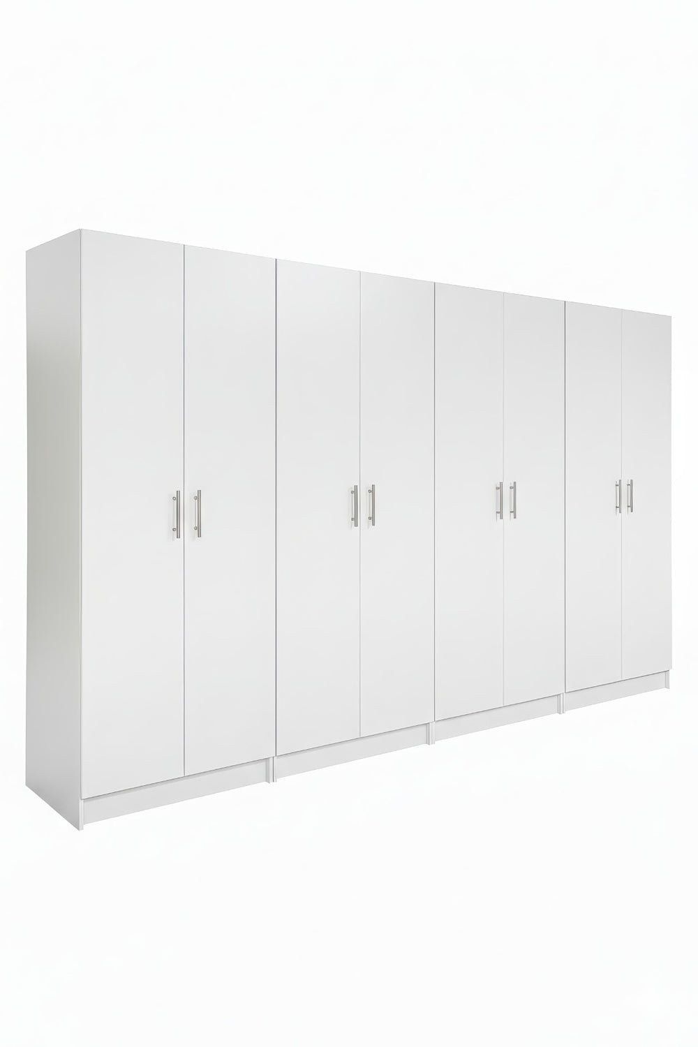 English Elm Modex Four Piece Melamine Storage Cabinet Set with Soft Close Doors for Home or Office B040S00171