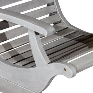 English Elm Eucalyptus Solid Wood Outdoor Plantation Chair with Sleigh Frame and Slatted Seat B046S00007