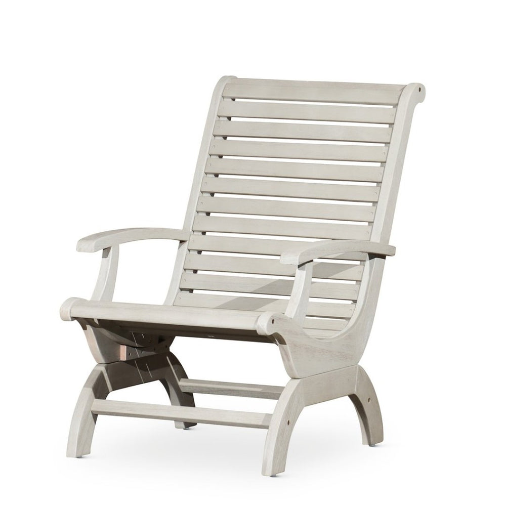 English Elm Eucalyptus Plantation Chair Weathered Coastal Slatted Porch Seat FSC Wood Outdoor B046S00089