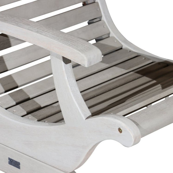 English Elm Eucalyptus Plantation Chair Weathered Coastal Slatted Porch Seat FSC Wood Outdoor B046S00089