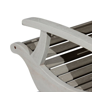 English Elm Eucalyptus Plantation Chair Weathered Coastal Slatted Porch Seat FSC Wood Outdoor B046S00089
