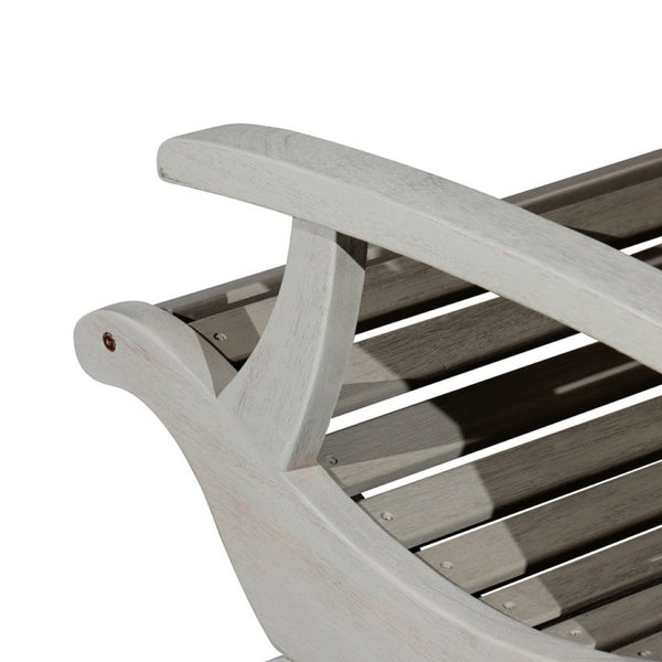 English Elm Eucalyptus Plantation Chair Weathered Coastal Slatted Porch Seat FSC Wood Outdoor B046S00089