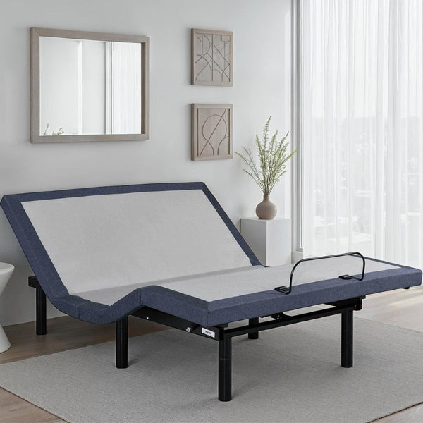 English Elm Twin Adjustable Base with Massage Bluetooth Remote and Programmable Memory Positions B047P296260