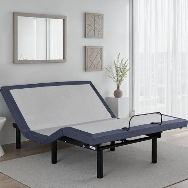 English Elm Twin XL Adjustable Base with Massage Bluetooth App Control and Memory Positions B047P296261
