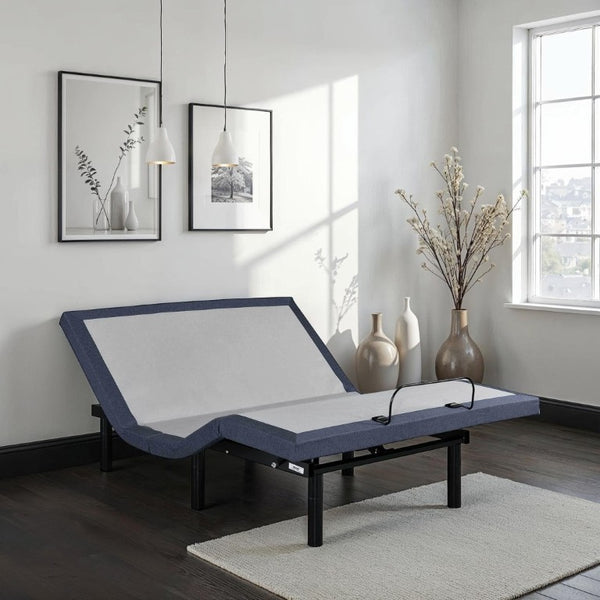 English Elm Twin XL Adjustable Base with Massage Vibration LED Lighting and Bluetooth Connectivity B047P296267