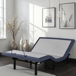 English Elm Twin XL Adjustable Base with Massage Vibration LED Lighting and Bluetooth Connectivity B047P296267