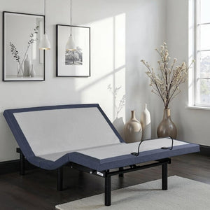 English Elm Twin XL Adjustable Base with Massage Vibration LED Lighting and Bluetooth Connectivity B047P296267