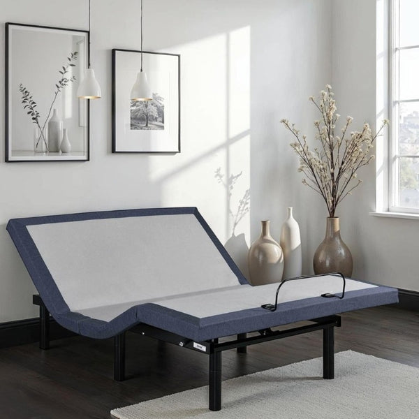 English Elm Twin XL Adjustable Base with Massage Vibration LED Lighting and Bluetooth Connectivity B047P296267