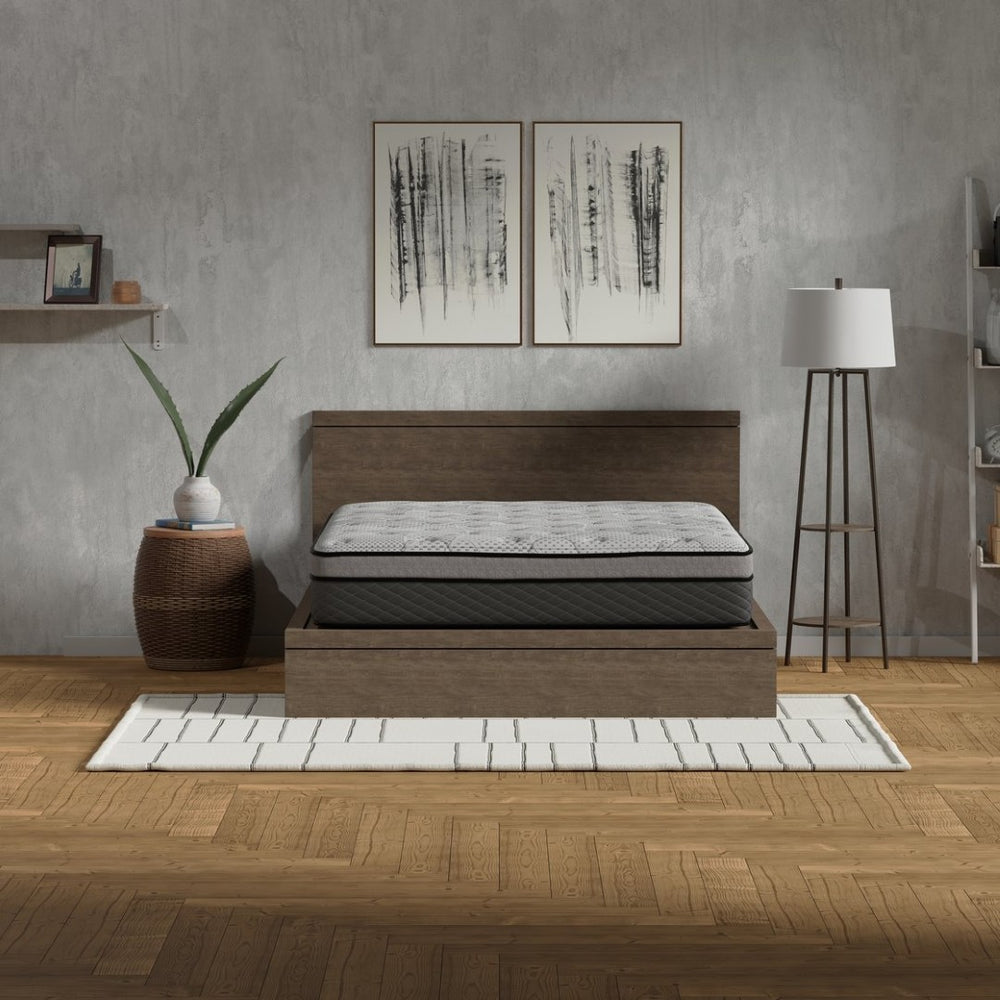 English Elm Hybrid Full Mattress Gel Foam Pocketed Coils Medium Firm Support for Deep Sleep B047P321031