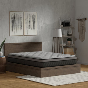 English Elm Hybrid Full Mattress Gel Foam Pocketed Coils Medium Firm Support for Deep Sleep B047P321031