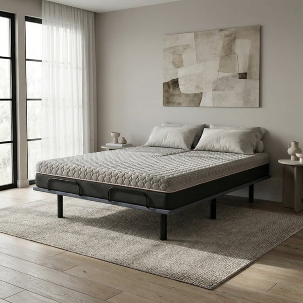 English Elm Copper Infused Hybrid Mattress with Cooling Foam and Pocketed Coils for Couples B047P475472
