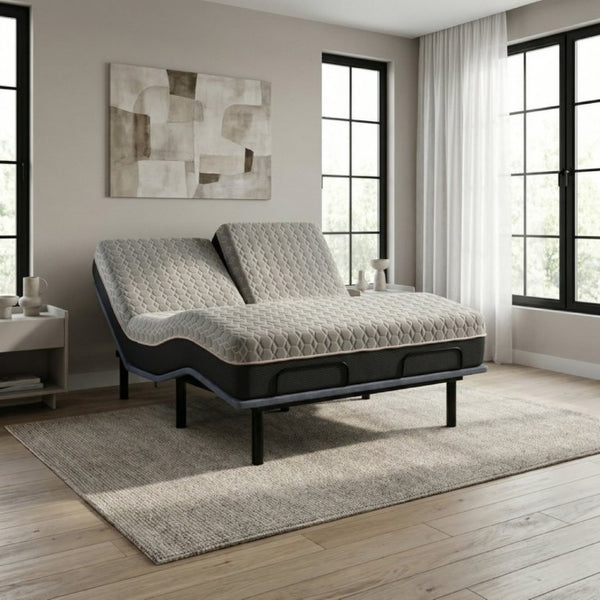 English Elm Copper Infused Split Head King Hybrid Mattress with Cooling Foam and Pocketed Coils B047P475473