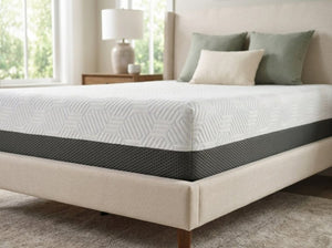 English Elm 12 Inch Twin Gel Memory Foam Mattress with Cooling Cover for Pressure Relief Sleep B047P532090