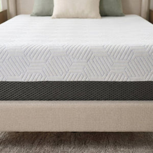 English Elm 12 Inch Twin Gel Memory Foam Mattress with Cooling Cover for Pressure Relief Sleep B047P532090