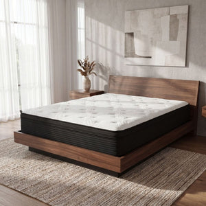 English Elm 13 Inch Plush King Hybrid Mattress with Cooling Fabric Pocketed Coils and Memory Foam B047P532936