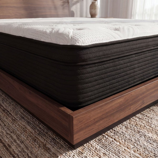 English Elm 13 Inch Plush King Hybrid Mattress with Cooling Fabric Pocketed Coils and Memory Foam B047P532936