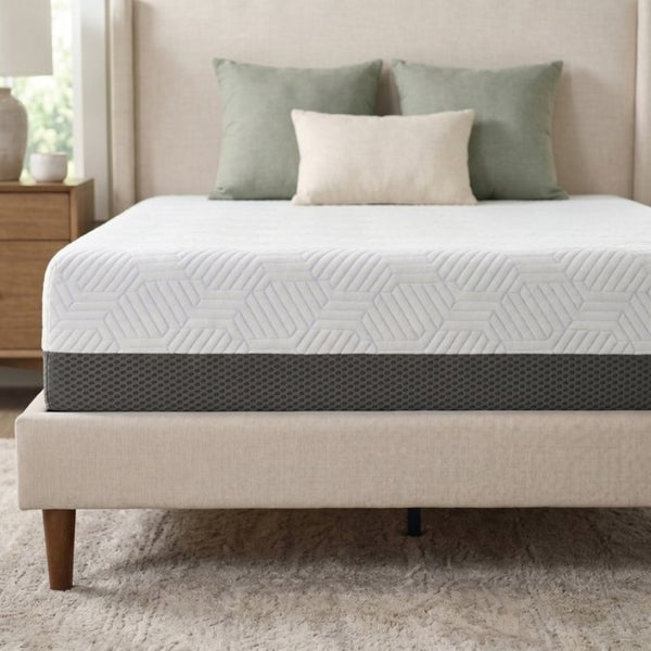 English Elm 12 Inch Gel Infused Memory Foam Twin XL Mattress with Phase Change Cooling Cover B047P532968