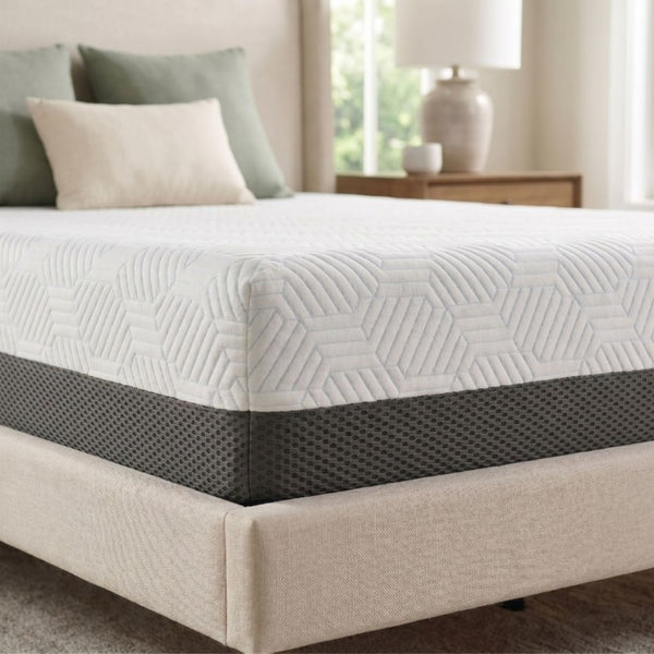 English Elm 12 Inch Gel Infused Memory Foam Twin XL Mattress with Phase Change Cooling Cover B047P532968