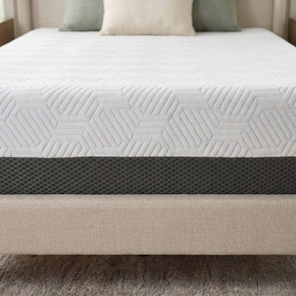 English Elm 12 Inch Gel Infused Memory Foam Twin XL Mattress with Phase Change Cooling Cover B047P532968