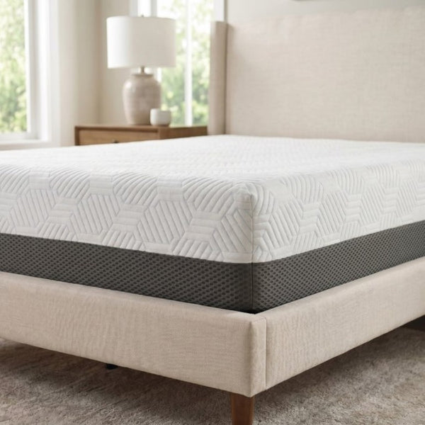 English Elm 12 Inch Gel Infused Memory Foam Twin XL Mattress with Phase Change Cooling Cover B047P532968