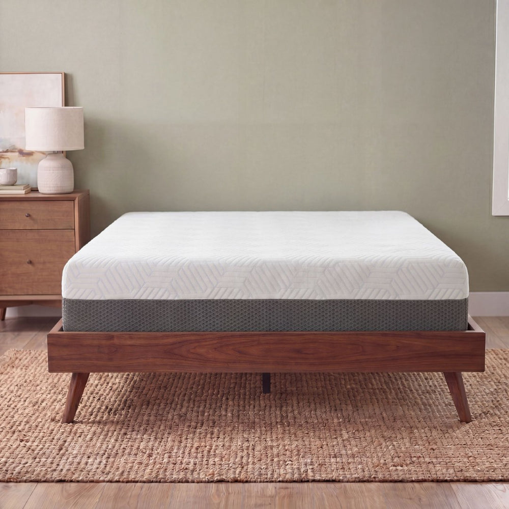 English Elm 10 Inch Twin Gel Memory Foam Mattress with Cooling Cover and Medium Firm Support B047P532979