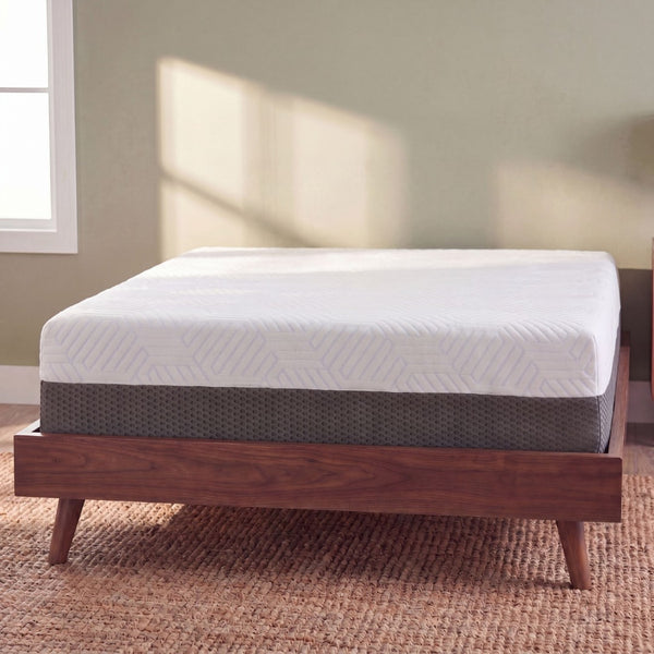 English Elm 10 Inch Twin Gel Memory Foam Mattress with Cooling Cover and Medium Firm Support B047P532979