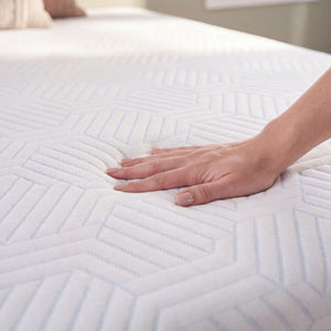 English Elm 10 Inch Full Gel Memory Foam Mattress with Cooling Cover and Medium Firm Support B047P532994