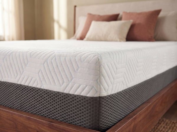 English Elm 10 Inch Full Gel Memory Foam Mattress with Cooling Cover and Medium Firm Support B047P532994