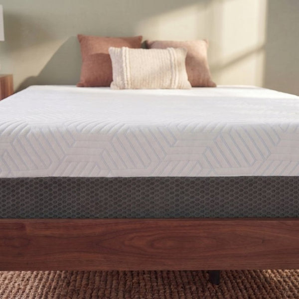 English Elm 10 Inch Full Gel Memory Foam Mattress with Cooling Cover and Medium Firm Support B047P532994