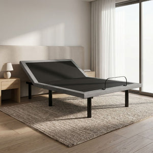 English Elm Os4 California King Adjustable Base with Dual Motors Zero Gravity Woven Fabric Frame B047P534248