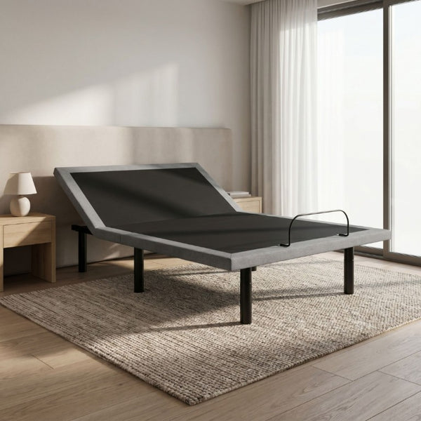 English Elm Os4 California King Adjustable Base with Dual Motors Zero Gravity Woven Fabric Frame B047P534248