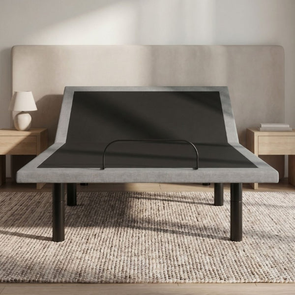 English Elm Os4 California King Adjustable Base with Dual Motors Zero Gravity Woven Fabric Frame B047P534248