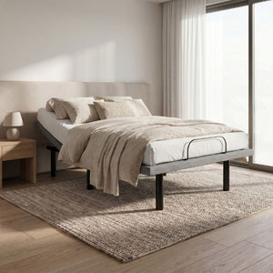 English Elm Os4 California King Adjustable Base with Dual Motors Zero Gravity Woven Fabric Frame B047P534248