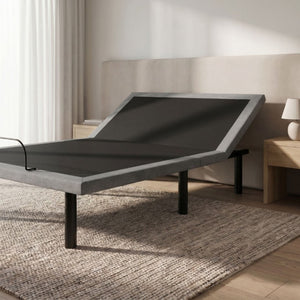 English Elm Os4 California King Adjustable Base with Dual Motors Zero Gravity Woven Fabric Frame B047P534248