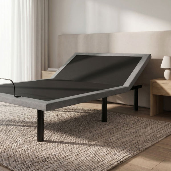 English Elm Os4 California King Adjustable Base with Dual Motors Zero Gravity Woven Fabric Frame B047P534248