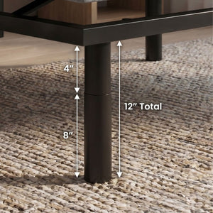 English Elm Os4 California King Adjustable Base with Dual Motors Zero Gravity Woven Fabric Frame B047P534248