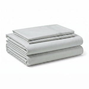 English Elm 4-piece Bamboo Rayon Twin Sheet Set Cooling Hypoallergenic Silky Moisture Wicking Bedding Pewter B047P535630
