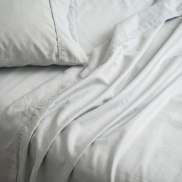 English Elm 4-piece Bamboo Rayon Twin Sheet Set Cooling Hypoallergenic Silky Moisture Wicking Bedding Pewter B047P535630