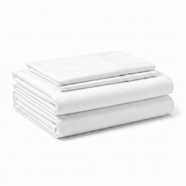 English Elm 4-piece Bamboo Rayon Twin Sheet Set Cooling Hypoallergenic Silky Moisture Wicking Bedding White B047P536352