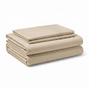 English Elm 4-Piece Bamboo Rayon Sheet Set Hypoallergenic Cooling Silky Soft Bedding for Twin XL Khaki B047P536583