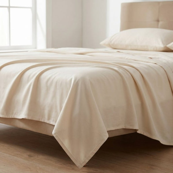 English Elm 5-Piece Microfiber Bamboo Hypoallergenic Split King Sheet Set for Cool Restful Sleep Cream B047P538326