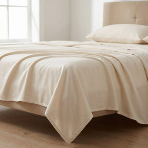 English Elm 4-Piece Bamboo Blend Split Head California King Sheet Set for Adjustable Beds Cream B047P538327