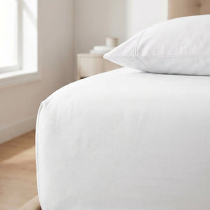 English Elm 5-Piece Microfiber Bamboo Hypoallergenic Split King Sheet Set for Cool Restful Sleep White B047P539864