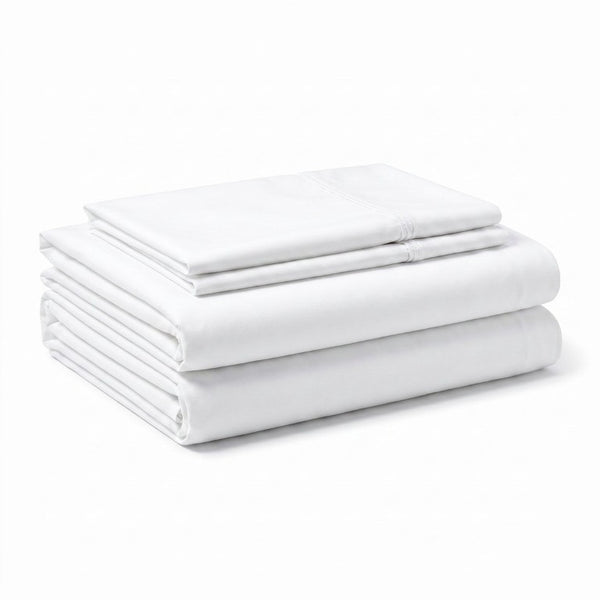 English Elm 4-Piece Bamboo Blend Split Head California King Sheet Set for Adjustable Beds White B047P539865