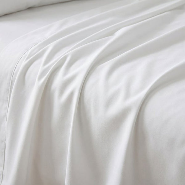 English Elm 4-Piece Bamboo Blend Split Head California King Sheet Set for Adjustable Beds White B047P539865